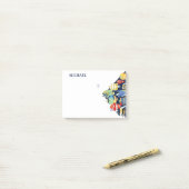 水カラフル彩海魚パーソナライズされた名 ポストイット (デスク上)