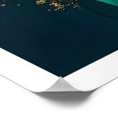 水カラフル彩美しい花3枚ポスター ポスター (角)