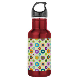 水カラフル瓶ファンキーボーホレッド&グリーン ウォーターボトル