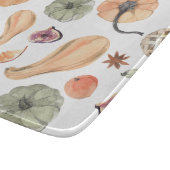 水カラフル色かぼちゃ模様 |秋の雰囲気 カッティングボード (角)