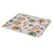 水カラフル色かぼちゃ模様 |秋の雰囲気 カッティングボード (角)