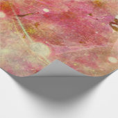 水カラフル色さくらんぼ花抽象芸術 ラッピングペーパー (角)