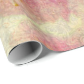 水カラフル色さくらんぼ花抽象芸術 ラッピングペーパー (ロールコーナー)