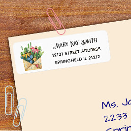 水カラフル色のコンフォール、アドレス ラベル