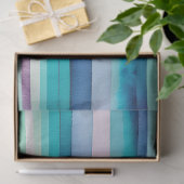 水カラフル色のストライプティッシュペーパー 薄葉紙 (ギフト)