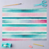 水カラフル色のストライプティッシュペーパー 薄葉紙 (クラフト)