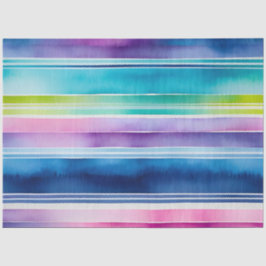 水カラフル色のストライプティッシュペーパー 薄葉紙