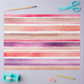 水カラフル色のストライプティッシュペーパー 薄葉紙 (クラフト)