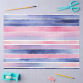 水カラフル色のストライプティッシュペーパー 薄葉紙 (クラフト)