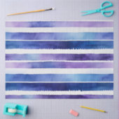 水カラフル色のストライプティッシュペーパー 薄葉紙 (クラフト)