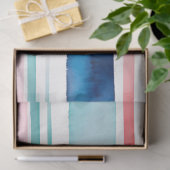 水カラフル色のストライプティッシュペーパー 薄葉紙 (ギフト)