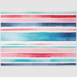 水カラフル色のストライプティッシュペーパー 薄葉紙