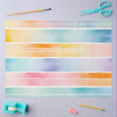 水カラフル色のストライプティッシュペーパー 薄葉紙 (クラフト)