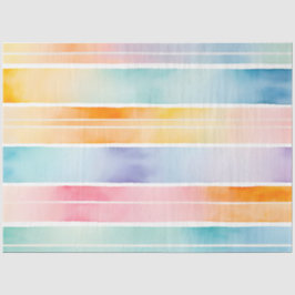 水カラフル色のストライプティッシュペーパー 薄葉紙