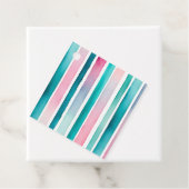 水カラフル色のストライプラベル フェイバータグ (インサイチュ)