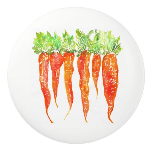 水カラフル色のニンジンのドアのノブ セラミックノブ (正面)