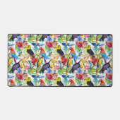 水カラフル色のパロット デスクマット (正面)