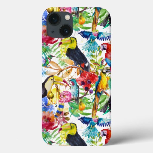水カラフル色のパロット Case-Mate iPhoneケース (裏面)