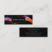 水カラフル色のブ絵を描ラッド スキニー名刺 (正面/裏面)