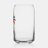 水カラフル色のヤシパーソナライズされたの木 ガラス缶 (左)