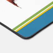 水カラフル色のヤシパーソナライズされたの木 デスクマット (コーナー)