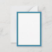 水カラフル色のヤシパーソナライズされたの木 ノートカード (裏面)