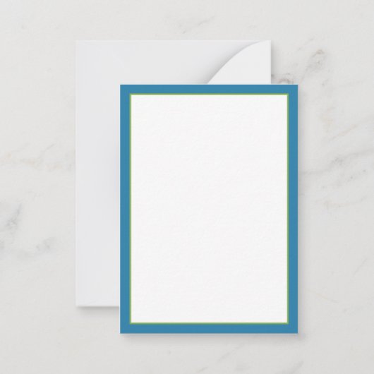 水カラフル色のヤシパーソナライズされたの木 ノートカード (裏面)