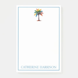 水カラフル色のヤシパーソナライズされたの木 ポストイット