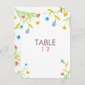 水カラフル色の夏の花 ポストカード (正面/裏面)