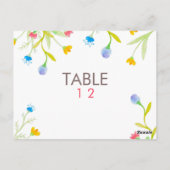 水カラフル色の夏の花 ポストカード (裏面)