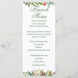 水カラフル色の庭のメ縁どニューカード メニュー