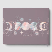 水カラフル色の月 ゲストブック (裏面)