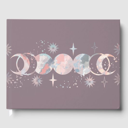 水カラフル色の月 ゲストブック (正面)