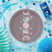 水カラフル色の月 ペーパープレート (パーティー)