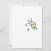 水カラフル色の結婚詳細 招待状 (裏面)