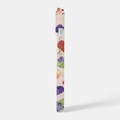 水カラフル色の絵を描フルーツKraft紙 iPhone 15ケース (左側面)