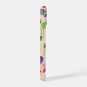 水カラフル色の絵を描フルーツKraft紙 iPhone 15ケース (右側面)