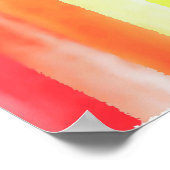 水カラフル色の縦虹のパターン | ポスター (角)