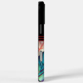 水カラフル色の羽の調和 Case-Mate iPhoneケース (裏面 / 右)