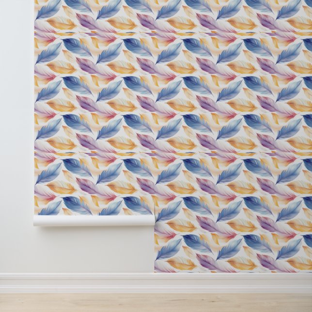 水カラフル色の羽 壁紙 (アプリケーション)