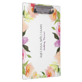 水カラフル色の花の結婚リース クリップボード (右)