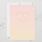 水カラフル色の花の結婚式の日付を保存 セーブザデート (裏面)