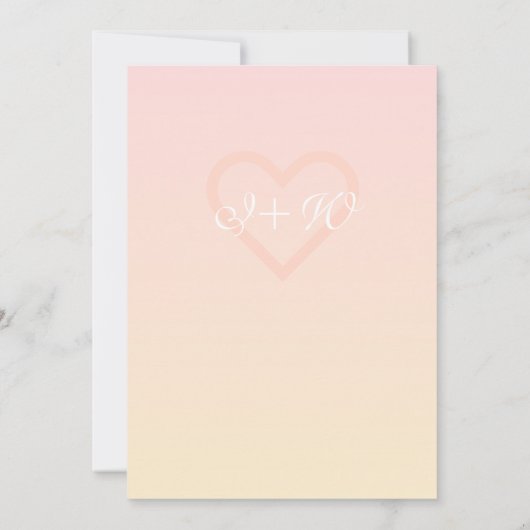 水カラフル色の花の結婚式の日付を保存 セーブザデート (裏面)