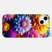 水カラフル色の花 Case-Mate iPhoneケース (裏面 (横))