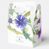 水カラフル色の野結婚花 フェイバーボックス (オープン)