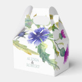 水カラフル色の野結婚花 フェイバーボックス (正面サイド)