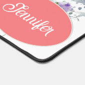 水カラフル色の野花パーソナライズされた デスクマット (コーナー)