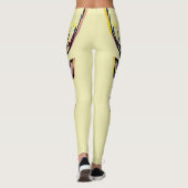 水カラフル色の鹿ヘッドアート レギンス (裏面)