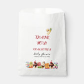 水カラフル色アイスクリーム甘い赤ちゃんシャワー フェイバーバッグ (正面)