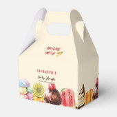 水カラフル色アイスクリーム甘い赤ちゃんシャワー フェイバーボックス (裏面サイド)